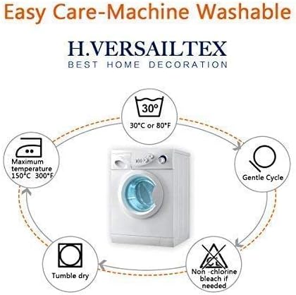 H.VERSAILTEX Super Stretch Individual Seat Cushion Covers Sofa Covers Couch Cushion Covers Slipcover Sets Thick Jacquard Textured Twill Fabric (2 Piece Medium Sofa Cushion Covers, Bronze Green)