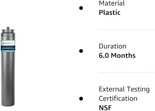 Aquasana Under Sink Water Filter Replacement - Claryum Direct Connect Under Counter Filtration System - AQ-MF-1-R