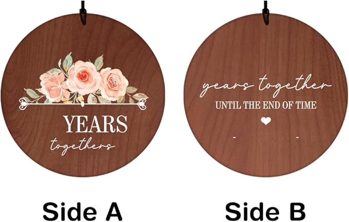 ASTARIN Personalized 20th 50th Anniversary Wind Chime, Happy Anniversary Wedding Valentine's Day Gift for Wife Husband Men Women Sister, Golden Anniversary Keepsake Decorations for Parents Couples