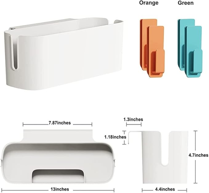 Bedside Storage Organizer Caddy Hanging Organizer Bunk Bed Shelf Holder Pocket for College Dorm Room Baby Bed Rails (Green)