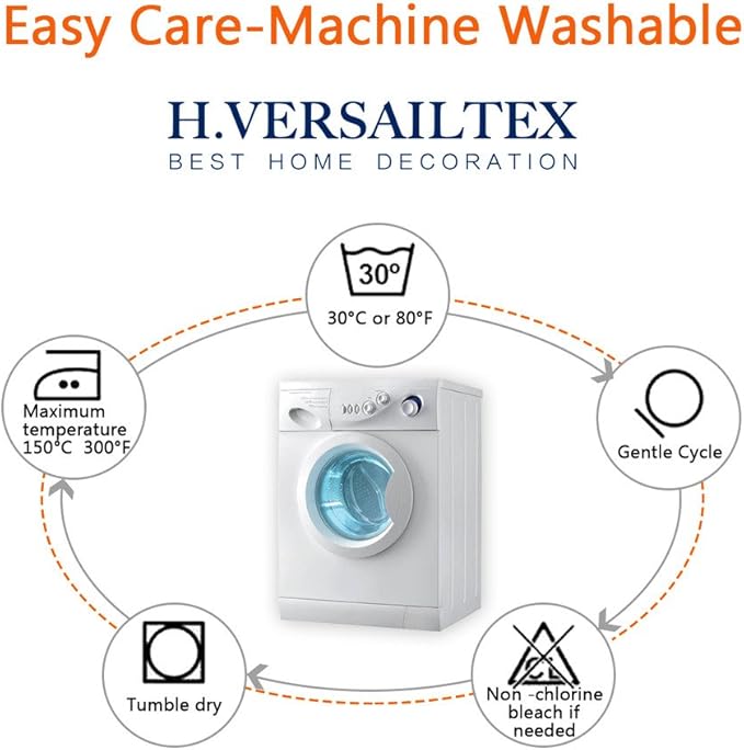 H.VERSAILTEX Thermal Insulated Grommet Blackout Curtains for Bedroom (2 Panels, 52 x 96 -Inch,Solid Black)