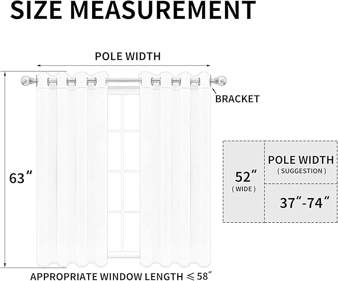 Easy-Going Blackout Curtains for Bedroom, Solid Thermal Insulated Grommet and Noise Reduction Window Drapes, Room Darkening Curtains for Living Room, 2 Panels (52x63 in,Light Gray)