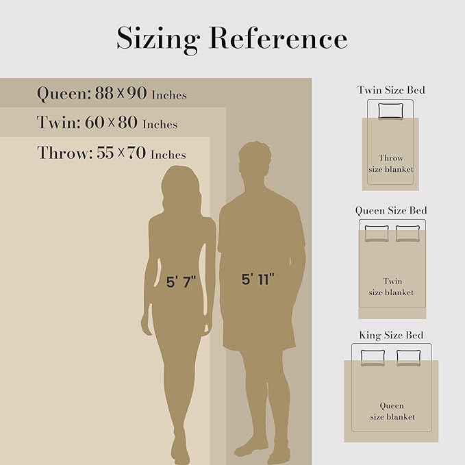 Amélie Home Luxury Striped Faux Fur Throw Blanket for Couch, Embossed Split Fur Cozy Fuzzy Fluffy Luxurious Soft Plush Sofa Chair Bed Gift Blankets for Women Men Wife Friend, 55"x70", Beige