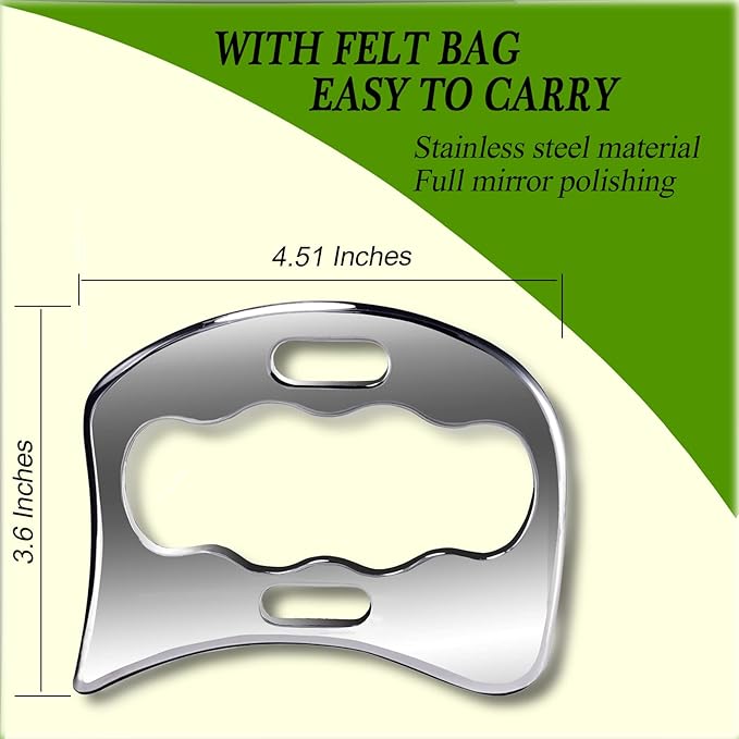 BYYDDIY Stainless Steel Muscle Scraper Tools Set,Gua Sha Scraping Massage Tools,IASTM Tools(DC1)