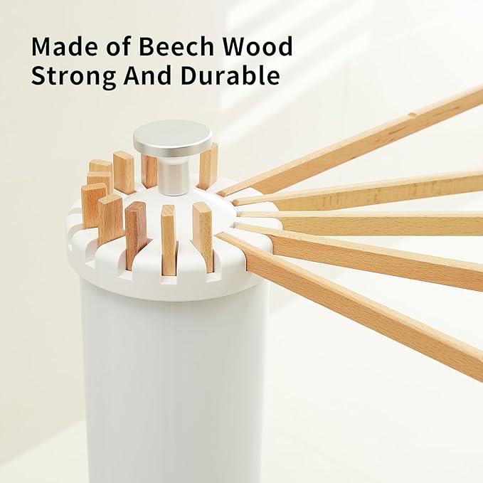 Clothes Drying Rack Tripod,Laundry Hanger Dryer Rack,Portable Drying Rack,Outdoor Clothes Rack-Drying Rack Clothing Laundry Bedroom Household Wooden-16rods