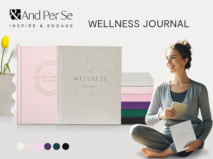 And Per Se Wellness Journal, Undated Daily Wellness Planner to Practice Positive Thinking, Mindfulness & Reflection, 91 Days Self-Care Journal For Women & Men (Lavender)
