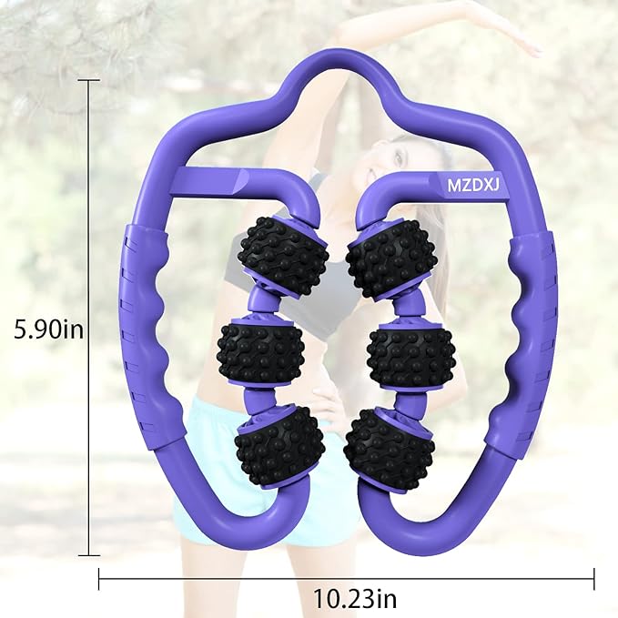 Cellulite Massage Tool Deep Fascia Massager & Dimpled Skin Remover for Legs - Anti-Cellulite Roller Tech with Lymphatic Drainage, Smooth Skin & Pain Relief for Thighs & Buttocks Sculpting