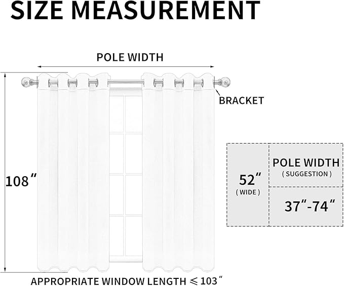 Easy-Going Blackout Curtains for Bedroom, Solid Thermal Insulated Grommet and Noise Reduction Window Drapes, Room Darkening Curtains for Living Room, 2 Panels (52x108 in,Gray)