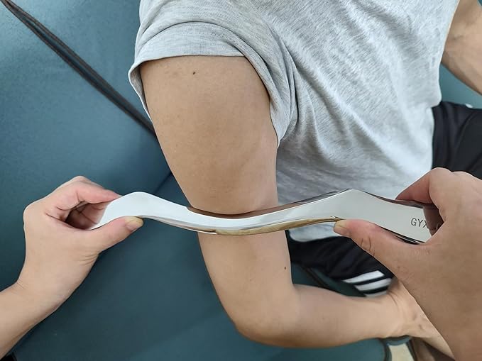 4 in 1 Stainless Steel Gua Sha Muscle Scraper Tool, Professional IASTM Physical Therapy Tool Set for Massage and Scraping (4pcs Carry Bag)