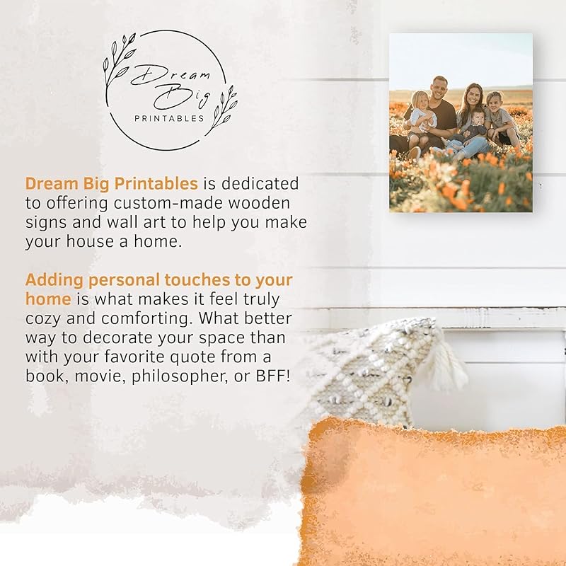 Custom Wood Signs Personalized | Farmhouse Decor | Personalized Signs | Personalized Rustic Wood Signs | Father's Day Gift | Custom Sign | Ready to Hang! (3.5x18 Inches)