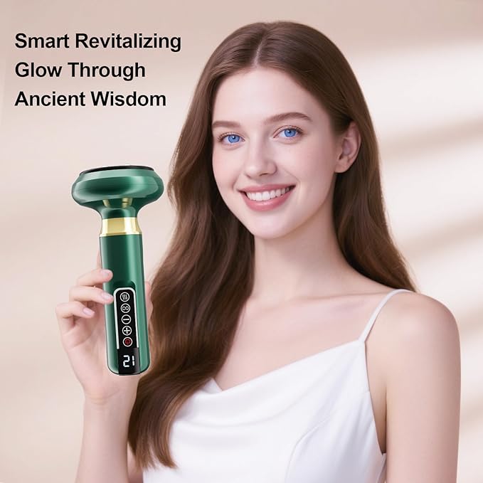 Electric Handheld Cellulite Massager with 12 Suction Modes, Lymphatic Drainage Massager, Cellulite Remover Tool for Legs, Belly, Thighs, Arms, Butt- Christmas,Gifts for Her Women (Green)