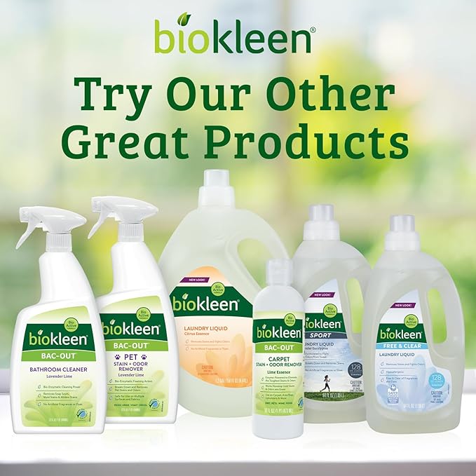 Biokleen Natural Laundry Detergent Liquid - 300 Loads- Eco Friendly Concentrated Plant Based Safe for Kids and Pets No Artificial Colors or Preservatives