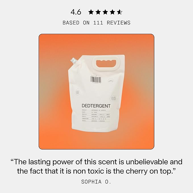 DedCool Liquid Laundry Dedtergent (01 Taunt Refill 64 fl oz) Luxurious Fragrance, Scented, Removes Stains, Ideal for 60 Washes, Infused with Essential Oils, Vegan, Non-Toxic, Cruelty & Dye Free