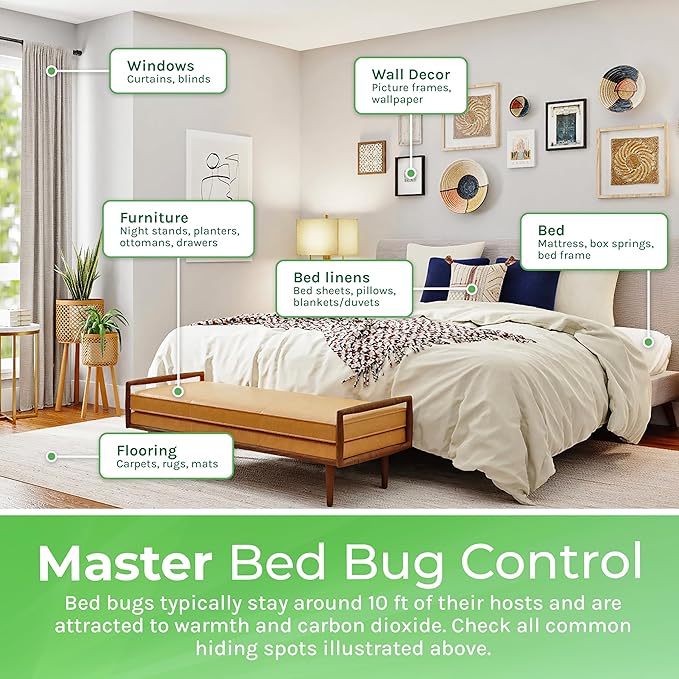 Bed Bug & Lice Elimination Duo Kit- Includes Lice & Bed Bug Spray & Lice & Bed Bug Laundry Additive - Gentle Formula - Effective Pest Control for Home & Travel (2 Pack, 1 Gallon Each)