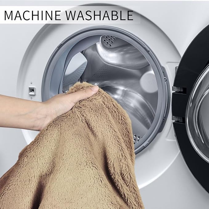 Bean Bag Chair for Adults 6FT,Soft Removable Cover for Teens/Girls Bedroom,Fluffy Giant Round Floor Beanbag Lounger Chairs (No Filler,Tan)