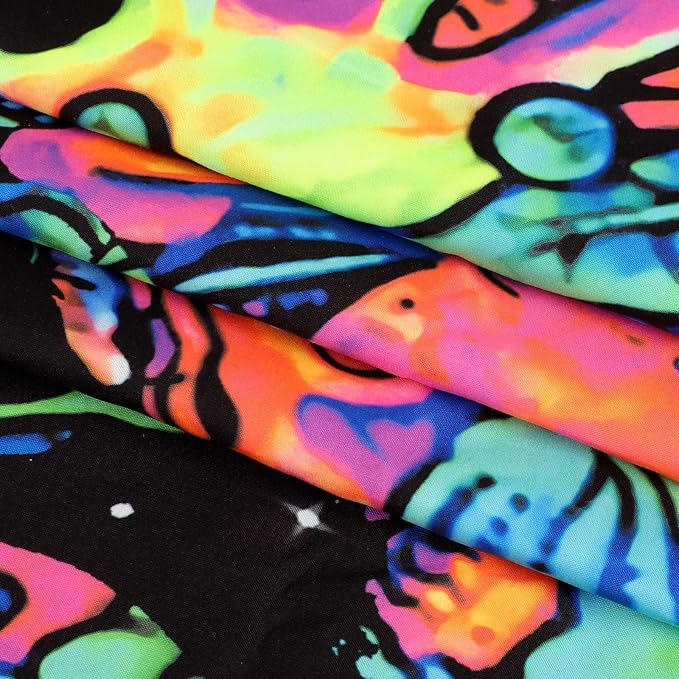 ADDWel Blacklight Mushroom Tapestry, Upright Tapestry Glow In The Dark, UV Reactive Black Light Tapestries Posters Wall Hanging for Backdrop Bedroom Dorm Living Room Decor(60"x80")