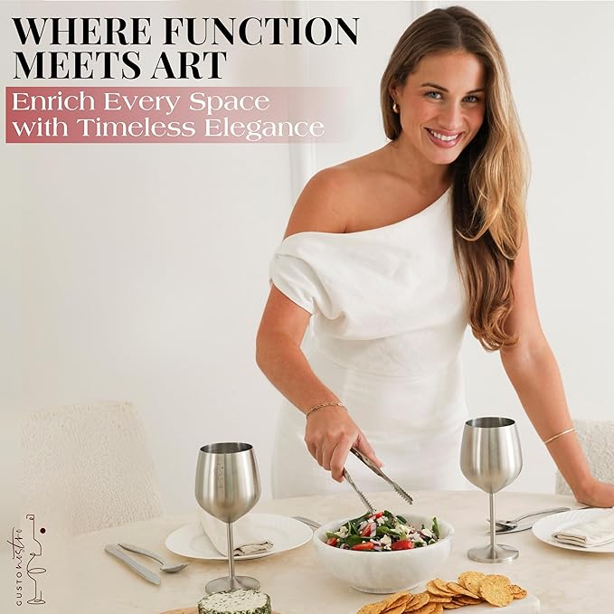 Gusto Nostro 8" Luxury White Marble Decorative Bowl for Coffee Table - Elegant Modern Fruit Bowl for Kitchen Counter - Heavy Stone Entryway Catch all for Keys, Jewelry, Potpourri Holder - Medium Size