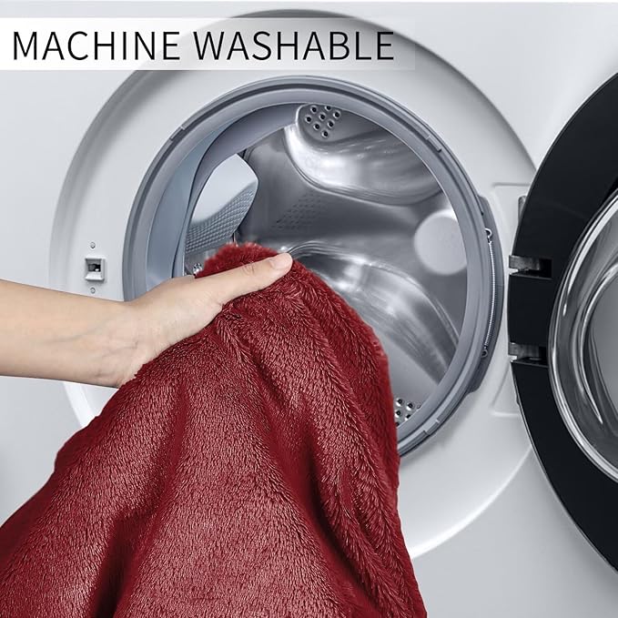 Bean Bag Chair for Adults 3FT,Soft Removable Cover for Teens/Girls Bedroom,Fluffy Giant Round Floor Beanbag Lounger Chairs (No Filler,Claret)