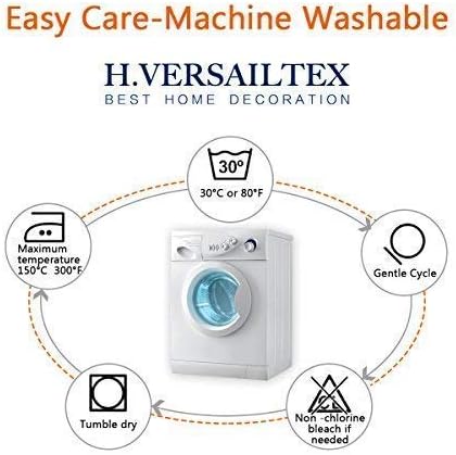 H.VERSAILTEX Super Stretch Individual Seat Cushion Covers - Sofa & Couch Cushion Slipcover Sets - Thick Jacquard Textured Twill Fabric (3 Piece XL, Ivory)