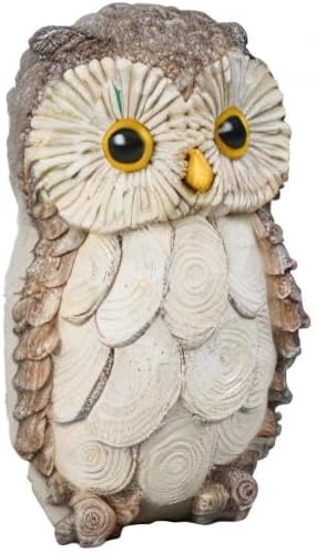 Guichifun Owl Statue Home Decor Accents - Cute Owl Figurines for Shelf Bookshelf TV Stand Décor Bedroom Office Decorations Ideal Gift for Owl Lovers 5 x 5 x 8 Inch