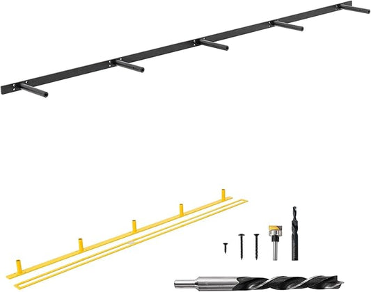 69'' Heavy-Duty Floating Shelf Bracket, Hidden Shelf Bracket for Fireplace and Shelves, if Installed on Studs, max-Load of 210 pounds, Hidden Bracket 69 inches, (with Premium Build kit)