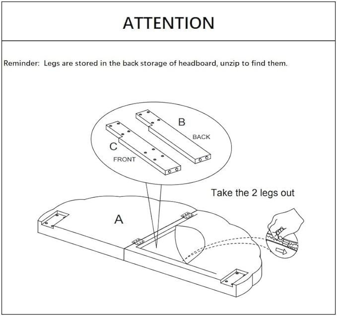 24KF Stunning Crown Design King Headboard, Upholstered Soft Velvet Petal Pattern Headboard King/CA King-Black