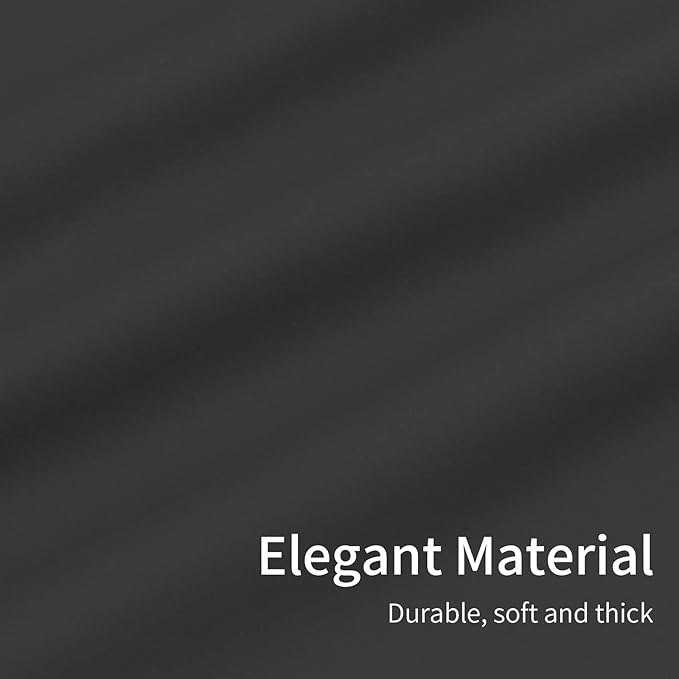 Easy-Going Blackout Curtains for Bedroom, Solid Thermal Insulated Grommet and Noise Reduction Window Drapes, Room Darkening Curtains for Living Room, 2 Panels(46x84 in, Dark Gray)