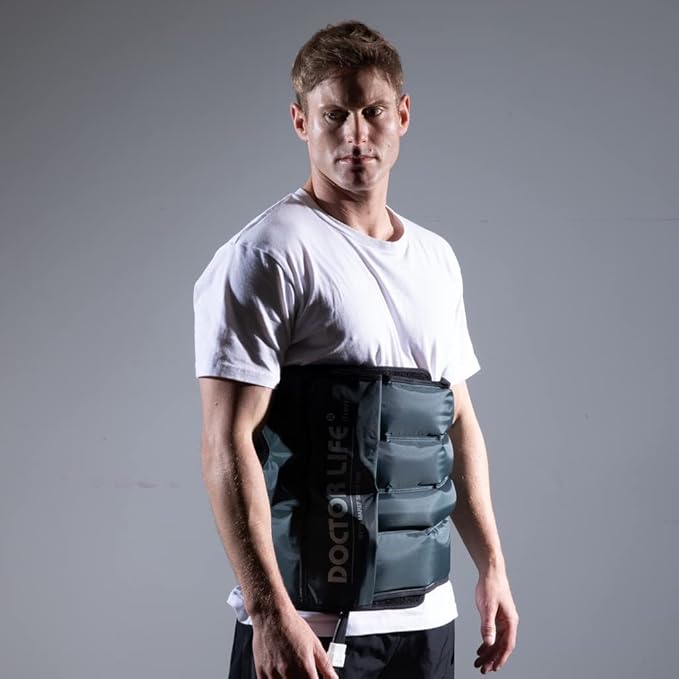 DOCTOR LIFE LX9max Full Body (B) - Sequential Air Compression Recovery System : Device + Legs (XL) + Arm + Waist + Centerbody + Bag (FSA-HSA Approved)
