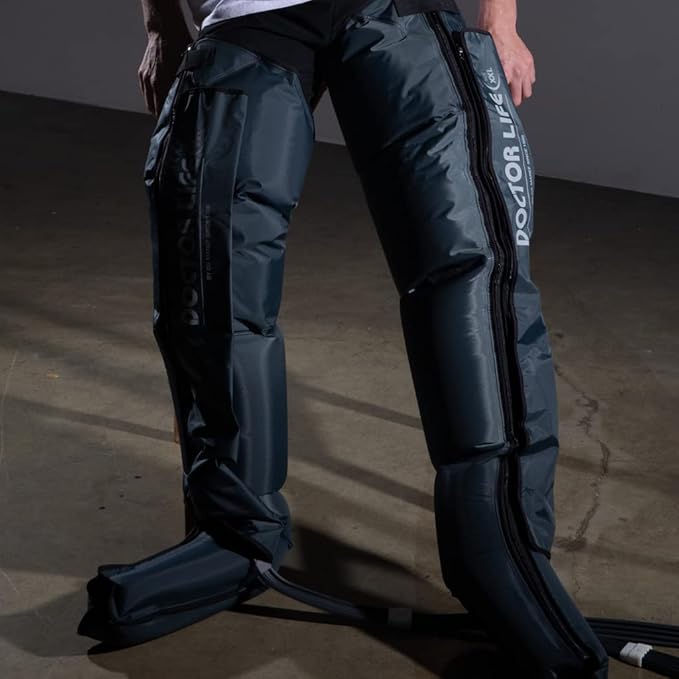 DOCTOR LIFE LX9max Full Body (B) - Sequential Air Compression Recovery System : Device + Legs (2XL) + Arm + Waist + Centerbody + Bag (FSA-HSA Approved)