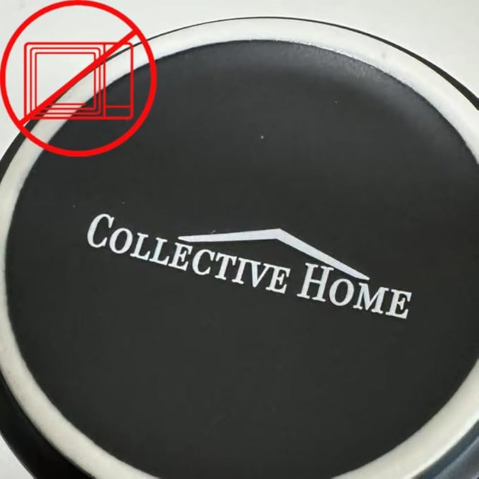 COLLECTIVE HOME - Black Monogram Ceramic Mugs, 15 oz Golden Initial Coffee Cups, Elegant Alphabet Tea Mugs, Personalized Halloween Mug with Gift Box, Perfect for Office and Home Décor (l)