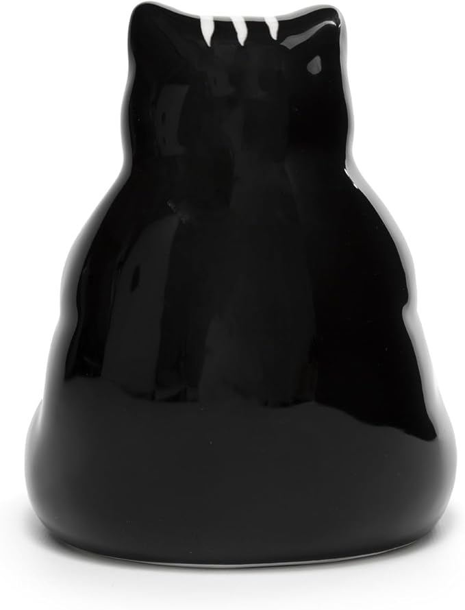 Ceramic Lazy Black Cat Home decor - Can be used as a candy dish, decorative bowl, tealight candle holder and jewelry tray | Unique Birthday gifts for Women, Mom, Grandma, Cat lover, Friend, Coworker