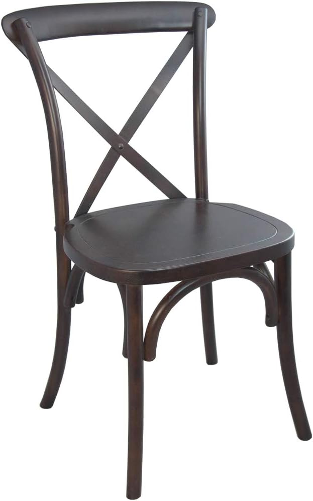 EMMA + OLIVER Walnut X-Back Chair