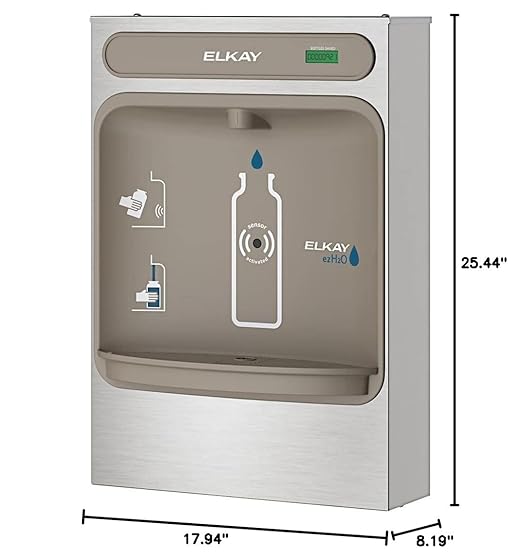 Elkay EZWSSM ELKAY COMMERCIAL Filling Station Surface Mount Stainless Steel