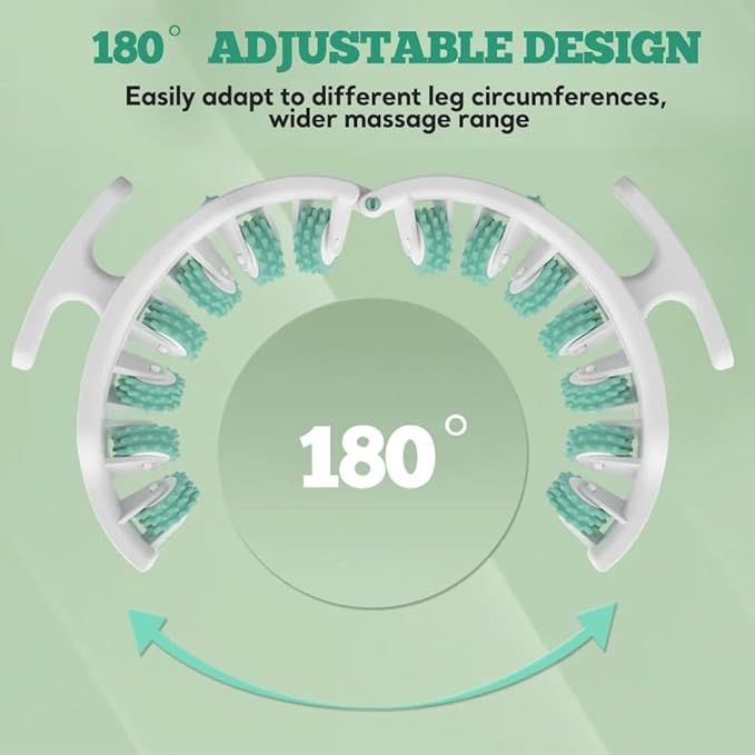 Cellulite Roller for Legs and Arms 2025 New, with Two Removable Handle Design, 360° Anti-Celluliteleg Roller Cellulite Fascia Massage Roller, Deep Tissue Massage Tool for Fat Deposits Reduction Green