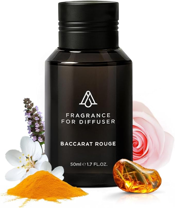 Aromaplan Hotel Scents Inspired by Baccarat Rouge, 1.7 Fl Oz (50 ml)- Home Luxury Aroma & Hotel Fragrance Essential Oil for Aromatherapy- USA Made, Bolder Aroma & Longer Lasting
