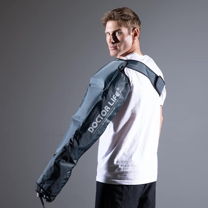 DOCTOR LIFE LX9max Full Body (C) - Sequential Air Compression Recovery System : Device + Legs (XL) + Arm + Centerbody + Bag (FSA-HSA Approved)