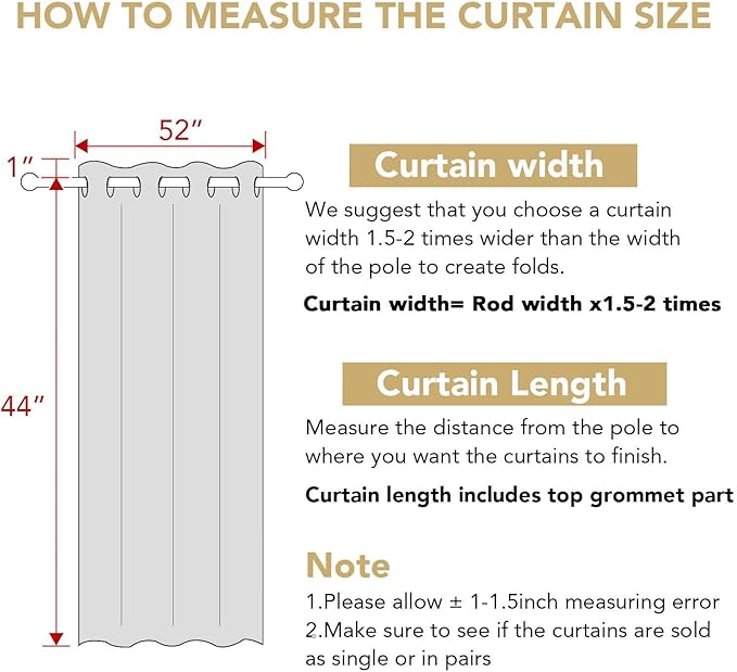 H.VERSAILTEX Christmas Blackout Curtains Premium Blackout Thermal Insulated Room Darkening Curtains for Bedroom/Living Room - Classic Grommet Top (2 Panels, Burgundy, 52 Inch by 45 Inch)