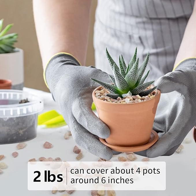 2LB Succulent and Cactus Gravel Pebbles, 1/5 Inch Natural Decorative Polished Stones, River Rocks for Plants, Vases, Aquariums, Terrarium and Outdoor Gardening,Peach