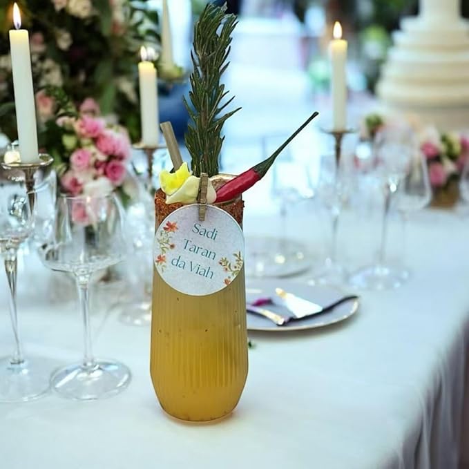 48 Pack Ribbed Ripple Stemless Toasting Glasses, Origami Durable 9 Oz BPA-Free Disposable Plastic Champagne Flutes for Weddings, Bars, Events, and Celebrations (Gold Rim)