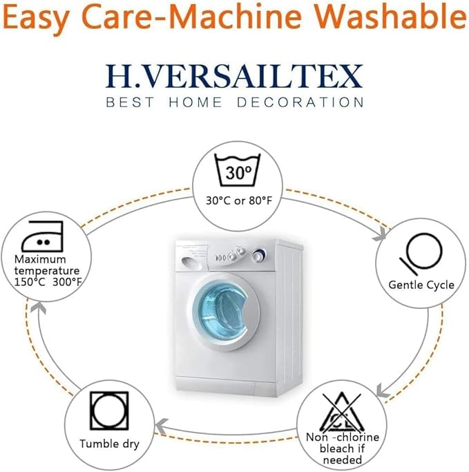 H.VERSAILTEX Super Stretch Individual Seat Cushion Covers Sofa Covers Couch Cushion Covers Slipcover Sets Thick Jacquard Textured Twill Fabric (1 Piece Sofa Cushion Cover, Black)