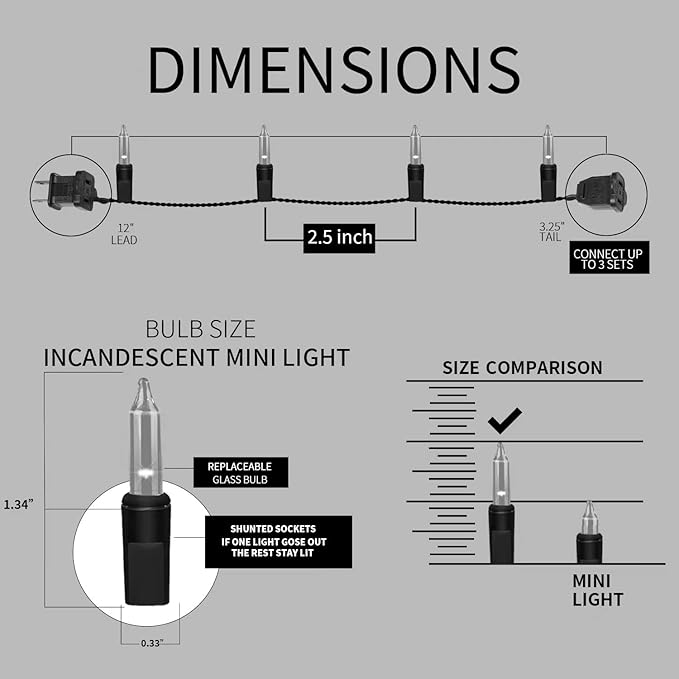 150LIGHTS PINK Extra-Bright With End Connectors Christmas Decorative Lights 9.72m UL Certified Mini String Light Set Waterproof for Home Garden Holiday Christmas Tree Party Patio Decor Wedding