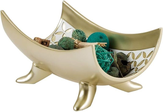 Creative Scents Schonwerk Diamond Lattice Decorative Bowl Table Centerpiece - Home Decor for Living Room, Centerpieces Table Decorations for Dining Room and Coffee Table