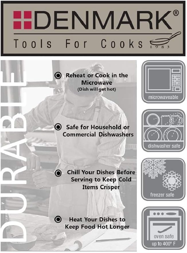 Denmark White Porcelain Chip Resistant Scratch Resistant Commercial Grade Serveware, 3 Piece Serving Bowl Set