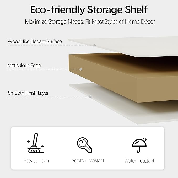 43 in Tall Bookcase, 3-Tier Bookshelf Open Storage, 33 inch Wide Floor Standing Indoor Furniture, Book Cases for Home School Library Office Bedroom Kids, White 3 Tiers