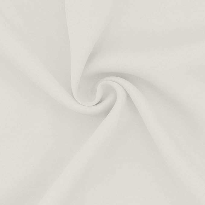 Easy-Going Blackout Curtains for Bedroom, Solid Thermal Insulated Grommet and Noise Reduction Window Drapes, Room Darkening Curtains for Living Room, 2 Panels (52x108 in,Ivory)