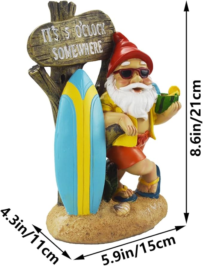 Garden Gnomes Outdoor Funny,Gnomes Decorations for Yard Statues Decor