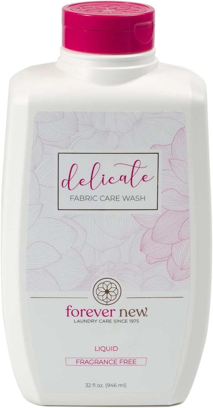 Forever New 32oz Liquid Unscented Fabric Care Wash 2 Pack (64oz Total) Natural Laundry Detergent
