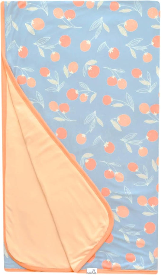 Copper Pearl Jumbo 3-Layer Baby Blanket: Soft Baby Quilts for Boys and Girls | Breathable, Cozy, Toddler Blanket | Baby Quilt for Newborns | 46x46 Premium Polyester/Rayon | Clementine