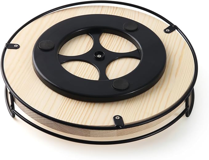 10" Wooden Lazy Susan,Round Wooden Lazy Susan Organization for Dining Table,Storage for Dining Table,Home Decor,Spices Organizer,1PC