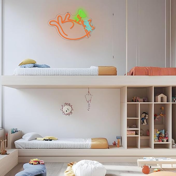 Cat Martini Neon Sign for Wall Decor Bar Neon Light Red Cat with Glasses Drink Beer LED Sign Dimmiable LED Neon Light Sign for Bar Kidsroom Business Bedroom Game Room